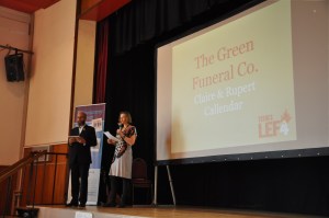 Rupert & Claire making their pitch, LEF 2015.